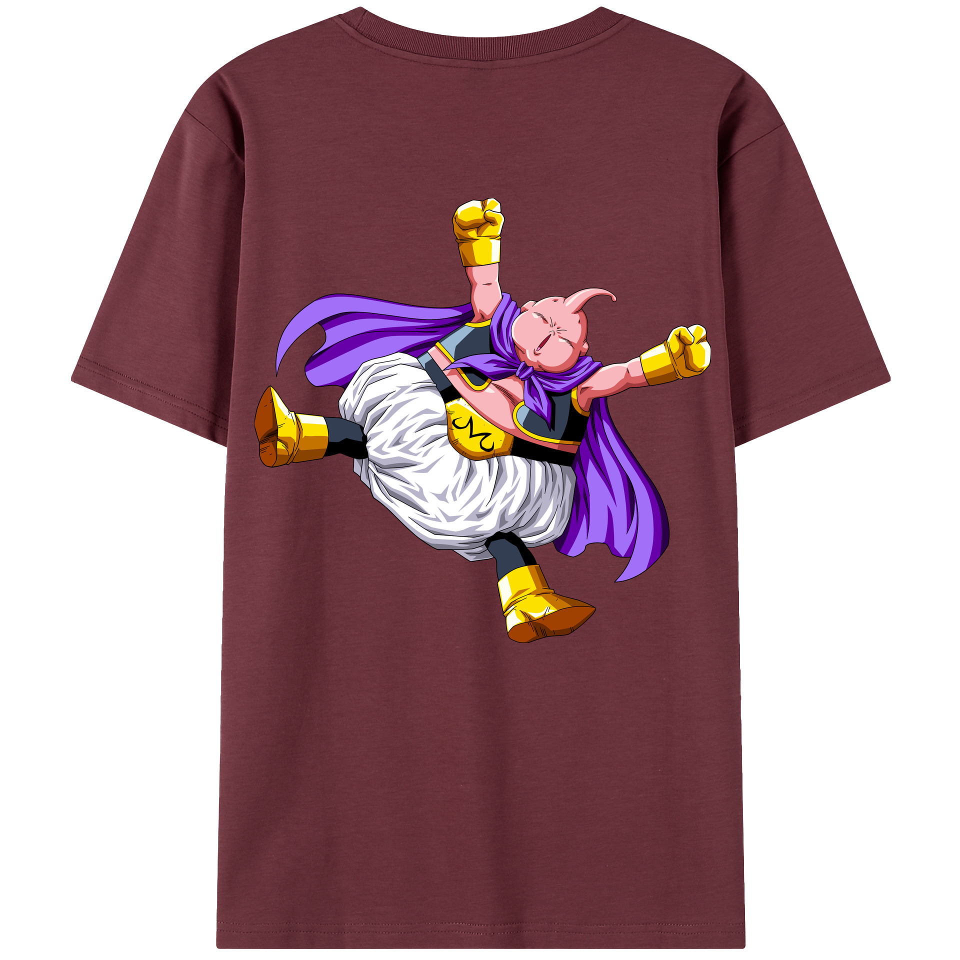 （画像用） ドラゴンボール 魔人ブウ DRAGON BALL Majin Buu 綿100％半袖Tシャツ（背面プリント）